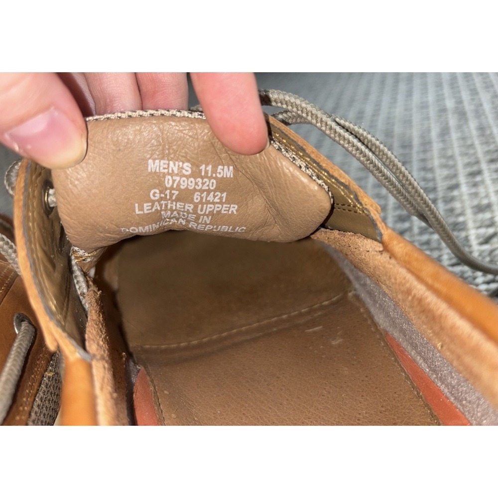 Sperry Topsider Men's 11.5 Billfish 3 Eye Boat Loafers Leather Shoes Preppy New - Picture 9 of 16